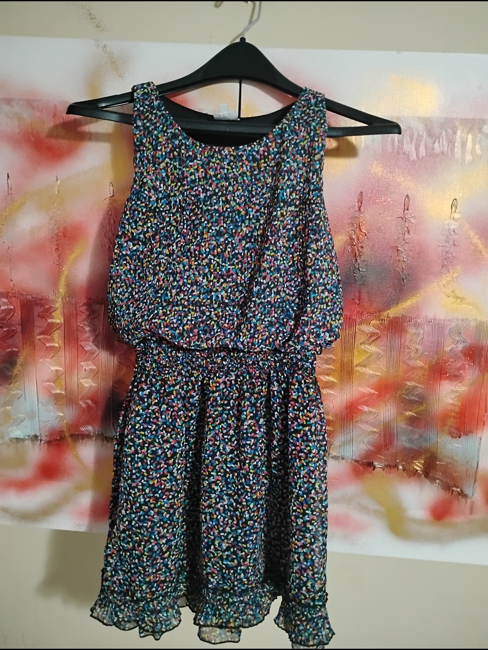 Multicolor Floral Print Sleeveless Summer Dress
